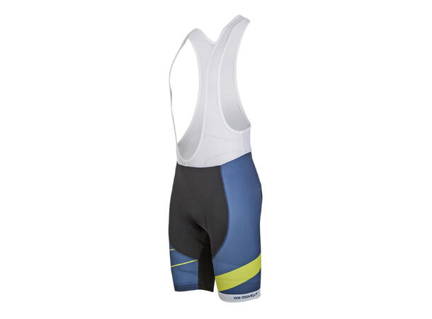 WEMOVE Active R Bib shorts Blå 3XL Sykkelshorts med rett bakpanel 